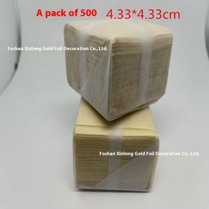 Xinlong Gold <span class=keywords><strong>Foil</strong></span> K98 24K 98% נייר זהב אמיתי 4.3cm Essence מדבקת יופי קוסמטית פסלי בודהה סמל תג חרוט - Product Image 4