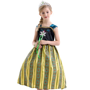 Robe de costume d'Halloween, robe Anna, robe de <span class=keywords><strong>la</strong></span> <span class=keywords><strong>Reine</strong></span> <span class=keywords><strong>des</strong></span> <span class=keywords><strong>Neiges</strong></span> 2, robe de princesse, cosplay, fête d'anniversaire, fête costumée - Product Image 5