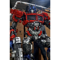 Vente d'usine : Sculpture en métal recyclé de robot réaliste grandeur nature transformable Bumblebee Optimus Prime pour parc à thème et aire de jeux