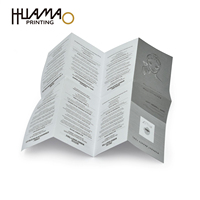 Folleto de Instrucciones Impreso Personalizado Ecológico, Impresión Offset a Todo Color, Papel de Inserción para Tarjetas y Cajas de Papel