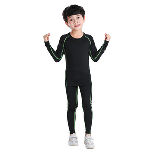 Yoga Gym Fitness Clothing Set Kids <strong>Boys</strong> Sportswear Quick Dry Workout <strong>Leggings</strong> Top <strong>Sport</strong> Clothes Training Compression Tights Yoga - Product Image 3