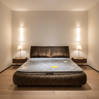 VONLIVA Lit King Size en Bois Design Moderne à Prix Abordable, Mobilier d'Hôtel, Décoration Intérieure, Lit Double Moderne, Lit Complet pour Chambre à Coucher