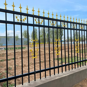 Clôture <span class=keywords><strong>palissade</strong></span> personnalisée pour la maison et le jardin, panneaux <span class=keywords><strong>en</strong></span> <span class=keywords><strong>fer</strong></span> <span class=keywords><strong>forgé</strong></span> décoratifs, clôture <span class=keywords><strong>en</strong></span> acier tubulaire - Product Image 5