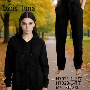 Felpa con Cappuccio Louis Luna per Donna, Manica Lunga con Zip, Taglie M/L/XL/2XL, Abbigliamento Casual Sportivo Autunno Inverno - Product Image 3