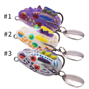 Esca Artificiale a Forma di Rana Cava con Pale Rotanti e Ganci Anti-Incaglio per la Pesca al Luccio di Fiume - Novità - Product Image 2