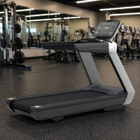 Tapis de course électrique commercial motorisé sans balais avec écran LED pour entraînement cardio et fitness