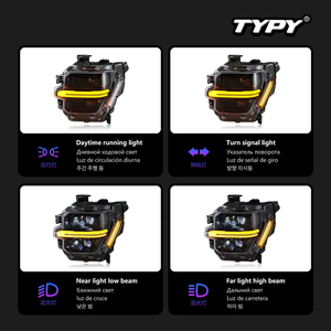 TYPY for 2024-2026 Ford F-150 Raptor headlight assemblies: LED <b>projector</b> headlights with daytime running <b>lights</b> and turn signals - Product Image 4