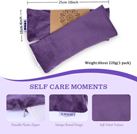 Masque oculaire lesté à la lavande pour la relaxation, le yoga, le sommeil, la méditation et l'aromathérapie, chauffant