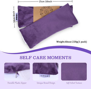 Máscara de Ojos de Lavanda para Relajación, Yoga, Sueño, con Peso, Calefactable, para Meditación y Aromaterapia - Product Image 2