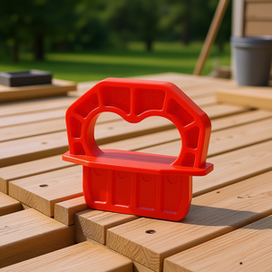 Herramienta de espaciado de 1/8 pulgada, roja, de ABS, fácil de usar, para tablas entrelazadas de terraza - Product Image 2