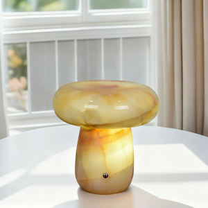 Lámpara de Mesa LED Moderna de Cerámica y Mármol Natural, Ecológica, Impermeable, para Dormitorio - Product Image 1