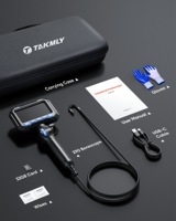 Endoscope 1080P avec objectif de 3,9 mm, câble flexible de 1,5 m, étanche IP67, pour l'inspection et l'entretien des moteurs automobiles