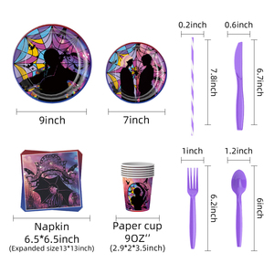 Assiettes en papier boules disco, décorations de fête, ensembles de vaisselle jetable pour fêtes et anniversaires, inspirés des années 70 - Product Image 4