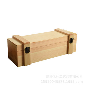 Caja de Madera de Pino para una Sola Botella de Vino, Rectangular, con Tapa Abatible, Caja de Regalo para Vino Tinto, 35x11.5x10.5, Condado de Cao - Product Image 5