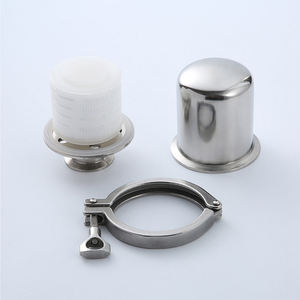 جهاز تنفس صحي من الفولاذ المقاوم للصدأ SS304 1 بوصة مع جهاز تنفس Rebreather لعنصر PTFE مع طرف triclaura - Product Image 5