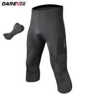 Pantalon de cyclisme noir Darevie Summer Sport pour hommes, pantalon de cyclisme homme, short de vélo VTT avec 2 poches latérales en mesh