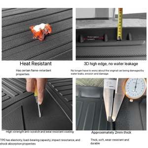 <span class=keywords><strong>Tappetini</strong></span> per Bagagliaio in TPE Adatti per <span class=keywords><strong>Nissan</strong></span> New Sylphy, <span class=keywords><strong>Qashqai</strong></span>, Teana, X-Trail, Kicks, Tiida, Terra, Patrol, Livina, Bluebird - Product Image 3