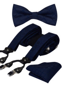 Mode Floral Bretelles En Cuir 6 Clip Bretelles Vintage Casual Suspensorio Noeud Papillon Hanky Ensemble Sangle Bretele Père/Mari Cadeau - Product Image 5