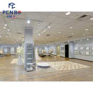 Tùy Chỉnh Cửa Hàng Thiết Kế Quần Áo Cửa Hàng Đứng Bán Lẻ Khá May Wedding Dress Hiển Thị Rack Cho Cửa Hàng Cửa Hàng Thiết Kế - Product Image 5