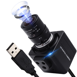 Caméra de <span class=keywords><strong>surveillance</strong></span> vidéo USB ELP 3840x2160 4K, Sony IMX317, mini microphone, webcam USB avec étui - Product Image 1