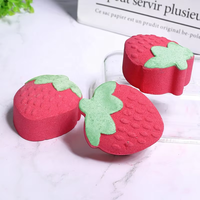 Vente en gros OEM Marque privée Barres de bain effervescentes bio à la fraise, au beurre de karité et à l'huile de cacao, cadeau pour enfants