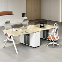 Poste de travail modulaire au design simple pour bureau, table de travail, mobilier de poste de travail