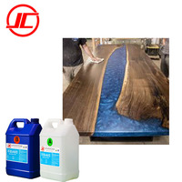 Résine Époxy Transparente en Gros, Liquide Cristal pour Moulage sur Bois, Résine Époxy Bi-Composante à Prise Rapide