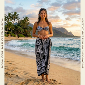 Paréo de plage en polyester doux imprimé, séchage rapide, pour vacances, service de fabrication sur mesure, vente en gros - Product Image 3