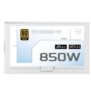 Fábrica Stock Thermalright Blanco 80plus Oro <span class=keywords><strong>Psu</strong></span> Fuentes de alimentación 850W 20 + 4 Pin <span class=keywords><strong>ATX</strong></span> Fuente de alimentación de escritori - Product Image 4