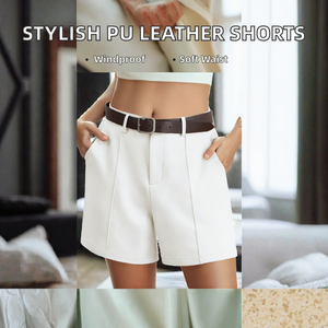 Shorts Bermuda Plissés Taille Haute Femme Décontracté Tissé Pantalon Court Été Streetwear - Product Image 2