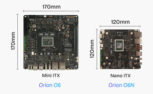 Carte mère Radxa O6N, plus petite et moins chère, avec processeur 12 cœurs Cortex-A720/A50 Armv9 Nano-ITX SBC basé sur le SoC CIX P1 (CD8160) - Product Image 3