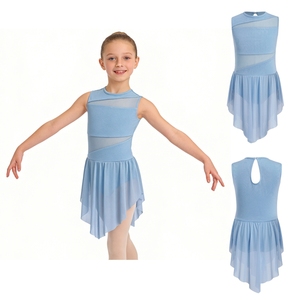 6-16 Kids Girls All Style Dancing <b>Dresses</b> Lyrical <b>Dance</b> <b>Dress</b> With Built-In Briefs For Suits Stage Performances <b>Dance</b> Classes - Product Image 4