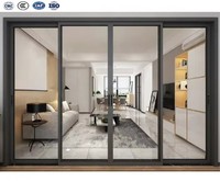 Ventanas y Puertas Corredizas Modernas de Aleación de Aluminio con Vidrio Templado Insonorizante para Uso Exterior