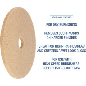 Discos de Pulido para Pisos Boardwalk de 20 Pulgadas, Color Bronceado, 5 Unidades por Caja - Product Image 6