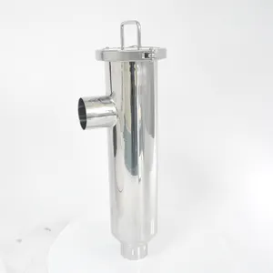 Filtro fluido per particelle solide per bevande alimentari filtro per acqua di tipo ad angolo di saldatura sanitaria in acciaio inossidabile 304 316L
