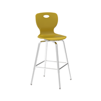 Tabouret de bar haut moderne, réglable en hauteur, pieds en métal, mobilier commercial pour restaurant, café, atelier extérieur, salle à manger, bureau