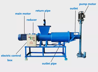 Tamis incliné Séparateur de liquide solide Tour Déshydratation Séchage Machine Filtre Moteur Pour Bio Gaz Caw Cheval Porc Fumier Boue