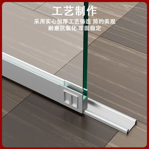 Rodillos Silenciosos para Puertas Correderas de Vidrio, Rieles Guía Superiores e Inferiores de Acero Inoxidable y Plástico, Diseño Minimalista, Bajo Ruido - Product Image 2