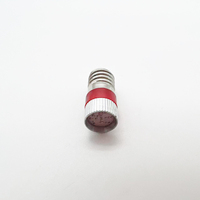 Ampoule LED indicatrice E10-D, diamètre 9 mm, tête métallique, installation par vis, 6V 12V 24V 36V 110V 127V 220V, lampe pilote, voyant lumineux