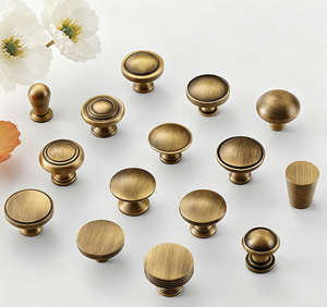 Traditional Brass <b>Cabinet</b> <b>Knobs</b> T-Shaped Eco-Friendly Easy Installation Durable for Kitchen Furniture - Product Image 1