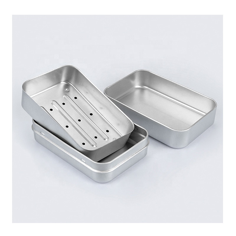 Rectangular High Quality Empty Silver Soap