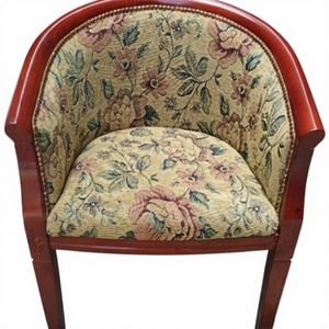 Fauteuil en bois massif, style classique, chaise de salon, structure durable - Product Image 1