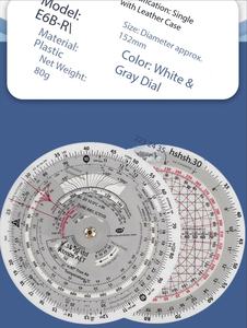Computadora de Vuelo Circular Clásica DF E68-R2 para Estudiantes Pilotos, Calculadora de Navegación Aérea de 6'' de Diámetro - Product Image 2