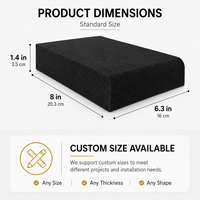 Pads d'isolation pour moniteurs de studio pour petits haut-parleurs de 3 à 4,5 pouces |   Base en mousse acoustique haute densité pour isolation audio