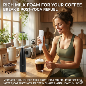 Espumador de Leche Eléctrico de Mano, Recargable, Inalámbrico, Mezclador de Bebidas, Matcha, Cappuccino - Product Image 2