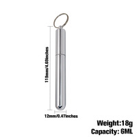 En gros 119mm Métal Cachette Tube Roi Taille Cigarette Tubes Soutien Logo Personnalisé Accessoires Fumeurs