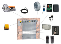Control remoto de frecuencia personalizable de 433MHz con certificado CE/FCC al por mayor, código de aprendizaje de plástico impermeable de 4 teclas para puerta de garaje