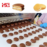 Machine à gâteaux au chocolat et à la farine de boulangerie entièrement automatique à haute productivité en acier inoxydable / Machine à gâteaux sandwichs neuve