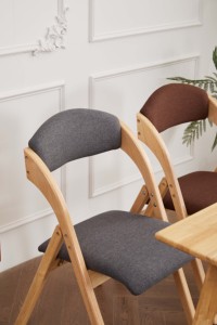 Nhà gỗ hiện đại nhà hàng ghế với tựa lưng có thể gập lại cho bàn ăn gấp ghế ăn bằng gỗ - Product Image 6