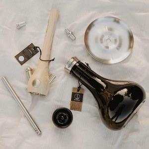 Nouvelle couleur de luxe Style <span class=keywords><strong>Wookah</strong></span> en Stock usine vente acier inoxydable bois narguilé cliquez Type Premium Deluxe Shisha narguilé - Product Image 5